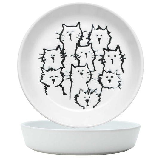 SPECKLE & SPOT® Random Cats Pet Bowl (Set of 2)