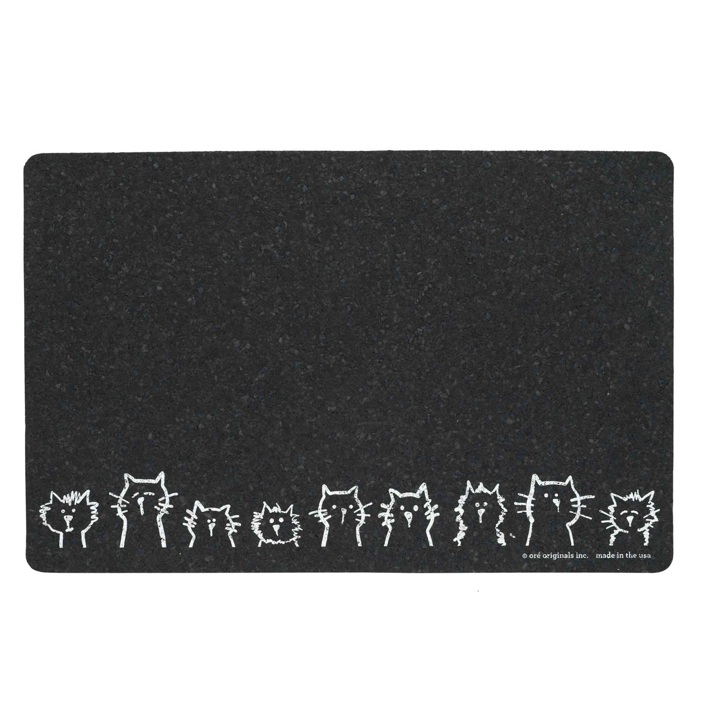 SPECKLE & SPOT® Recycled Rubber Cats In A Row Placemat