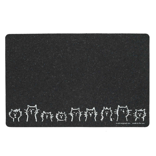 SPECKLE & SPOT® Recycled Rubber Cats In A Row Placemat