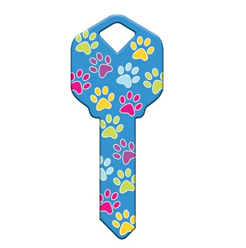 Paw Print Key Blank