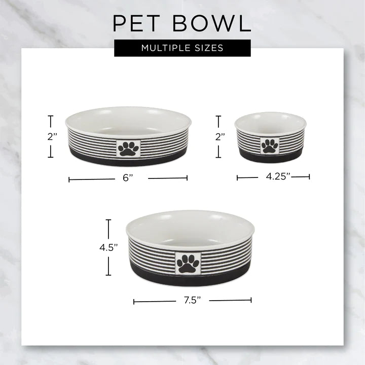 Bone Dry Pet Bowl Chevron (Set of 2)