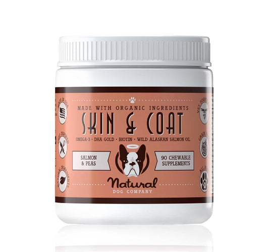 Natural Dog Company- Skin and Coat Supplement (90 Chews)