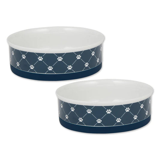 Bone Dry Trellis Pet Bowl (Set of 2)